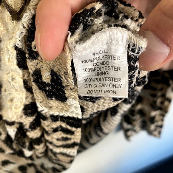 Alberto Makali Crochet Patchwork Leopard Print Top Size Medium - Picture 4 of 6